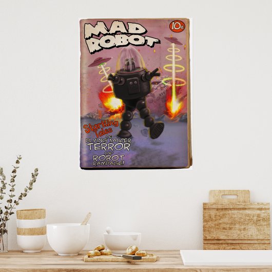 Mad Robot Pulp Hoesje Poster (Keuken)