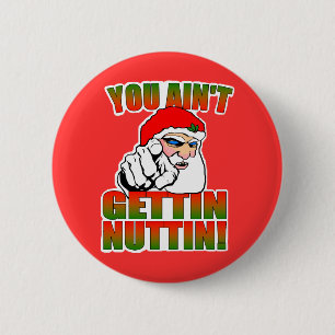 Mad Santa Button