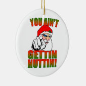 Mad Santa Kerstversiering Keramisch Ornament (Rechts)