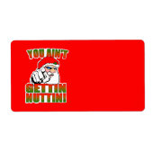 Mad Santa Label (Voorkant)