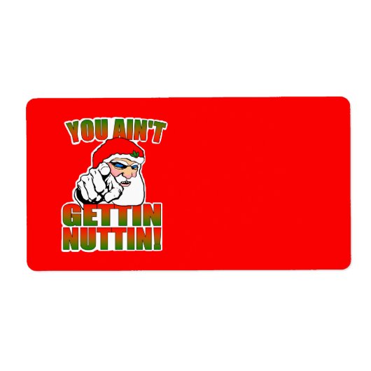 Mad Santa Label (Voorkant)