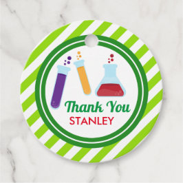 Mad Science Birthday Baby shower Bedankjes Labels
