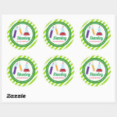 Mad Science Birthday Baby shower Ronde Sticker (Vel)