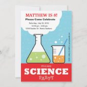 Mad Science Birthday Invitation Kaart (Voorkant)