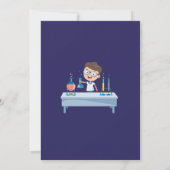 Mad Science Birthday Party Experimentation Kaart (Achterkant)