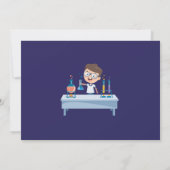 Mad Science Birthday Party Experimentfoto Kaart (Achterkant)