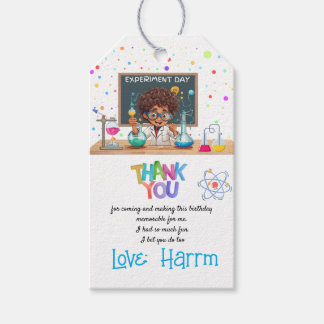 Mad Science Birthday Party Favor/Bedankt Label Cadeaulabel