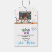 Mad Science Birthday Party Favor/Bedankt Label Cadeaulabel (Voorkant)