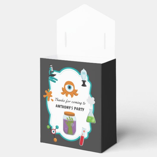 Mad Science Birthday Party Guest Favor Bedankdoosjes (Geopend)