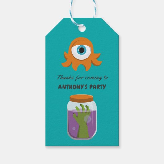 Mad Science Birthday Party Guest Favor Cadeaulabel (Voorkant)