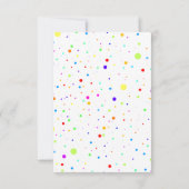 Mad Science Birthday Party Invitation for Girl Kaart (Achterkant)