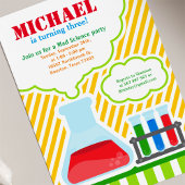 Mad Science Birthday Party Invitation Kaart