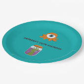 Mad Science Birthday Party Papieren Bordje (Gekanteld)