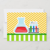 Mad Science Birthday Party Photo Invitation Kaart (Achterkant)