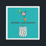 Mad Science Birthday Party Servet<br><div class="desc">voor uw specificiteit. Krediet aan DreAmLoft.</div>