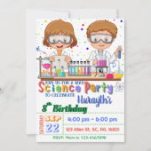 Mad Science Birthday Party: Uitnodiging voor jonge (Voorkant)