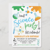 Mad Science Colorful Birthday Kaart (Voorkant)