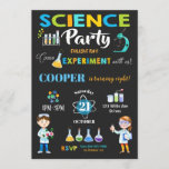 Mad Science Party Birthday Invitation Boy Kaart<br><div class="desc">Pas deze geweldige uitnodiging van de wetenschapspartij met de naam, de leeftijd en de partijdetails van uw kind gemakkelijk en snel aan, druk eenvoudig de pas het knoop aan om de stijl en de plaatsing van de tekst verder te herschikken en te formatteren. Sommige afbeeldingen kunnen rond worden bewogen om...</div>