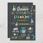 Mad Science Party Birthday Invitation Boy Kaart<br><div class="desc">Pas deze geweldige uitnodiging van de wetenschapspartij met de naam, de leeftijd en de partijdetails van uw kind gemakkelijk en snel aan, druk eenvoudig de pas het knoop aan om de stijl en de plaatsing van de tekst verder te herschikken en te formatteren. Opmerking: Voor de naam van de verjaardagsjongen,...</div>