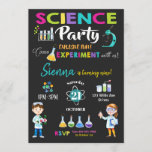 Mad Science Party Birthday Invitation Girl Kaart<br><div class="desc">Pas deze geweldige uitnodiging van de wetenschapspartij met de naam, de leeftijd en de partijdetails van uw kind gemakkelijk en snel aan, druk eenvoudig de pas het knoop aan om de stijl en de plaatsing van de tekst verder te herschikken en te formatteren. Sommige afbeeldingen kunnen rond worden bewogen om...</div>