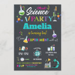 Mad Science Party Birthday Invitation Girl Kaart<br><div class="desc">Pas deze geweldige uitnodiging van de wetenschapspartij met de naam, de leeftijd en de partijdetails van uw kind gemakkelijk en snel aan, druk eenvoudig de pas het knoop aan om de stijl en de plaatsing van de tekst verder te herschikken en te formatteren. Sommige afbeeldingen kunnen rond worden bewogen om...</div>