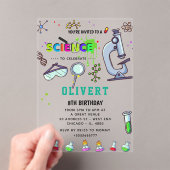 Mad Science Party Uitnodiging voor verjaardag (Insitu (Draagbaar))