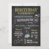 Mad Science Party Uitnodiging voor verjaardag (Voorkant)