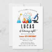 Mad Science Party Uitnodiging voor verjaardag (Voorkant)