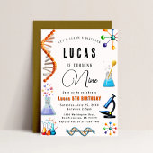 Mad Science Party Uitnodiging voor verjaardag