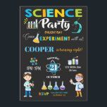 Mad Science Party verjaardagsuitnodiging jongen Kaart<br><div class="desc">Personaliseer deze geweldige wetenschapsfeestuitnodiging met de naam, leeftijd en partijgegevens van uw kind gemakkelijk en snel, druk gewoon op de knop Aanpassen om de stijl en plaatsing van de tekst verder te rangschikken en te formatteren. Sommige van de afbeeldingen kunnen worden verplaatst om uw feestgegevens te huisvesten. (c) De Happy...</div>