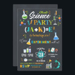 Mad Science Party verjaardagsuitnodiging jongen Kaart<br><div class="desc">Personaliseer deze geweldige wetenschapsfeestuitnodiging met de naam, leeftijd en partijgegevens van uw kind gemakkelijk en snel, druk gewoon op de knop Aanpassen om de stijl en plaatsing van de tekst verder te rangschikken en te formatteren. Opmerking: voor de naam van de jarige, als deze langer is dan 4 letters, moet...</div>
