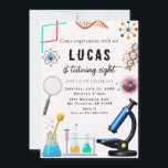 MAD Science Party verjaardagsuitnodiging Kaart<br><div class="desc">Ontsteek nieuwsgierigheid en vier in stijl met onze verjaardagsfeestuitnodigingen met een wetenschapsthema! Deze uitnodigingen zijn ideaal voor jonge wetenschappers en nieuwsgierige geesten en bevatten leuke en kleurrijke design geïnspireerd door chemie, biologie en de ruimte. Pas het aan met uw feestdetails en laat uw gasten weten dat ze een dag vol...</div>