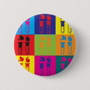 Mad Science Pop Art Ronde Button 5,7 Cm