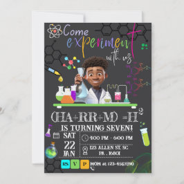 Mad Science/Science Experiment Jongens Verjaardags Kaart
