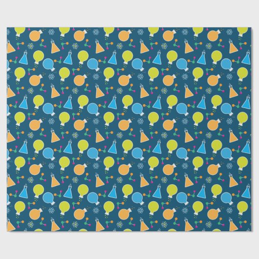 Mad Science Scientist Birthday Party Cadeaupapier (Vlak)