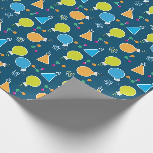 Mad Science Scientist Birthday Party Cadeaupapier (Hoek)