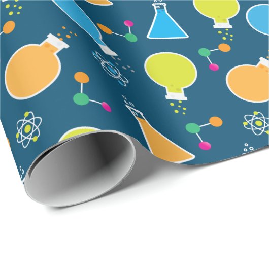 Mad Science Scientist Birthday Party Cadeaupapier (Rol Hoek)