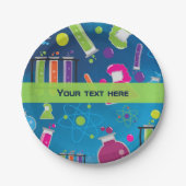 Mad Science Scientist Verjaardagsfeestje Borden Papieren Bordje (Voorkant)