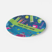 Mad Science Scientist Verjaardagsfeestje Borden Papieren Bordje (Gekanteld)