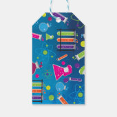 Mad Science Scientist verjaardagsfeestje cadeau La Cadeaulabel (Achterkant)