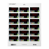 Mad Science verjaardagsfeestje Adresetiketten Etiket (Full Sheet)