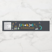 Mad Science verjaardagsfeestje jongen gunst Waterfles Etiket (Enkel label)