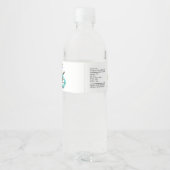 Mad Science verjaardagsfeestje jongen gunst wit Waterfles Etiket (Achterkant)