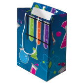 Mad Science Wetenschapper Verjaardagsfeestje Gift  Medium Cadeauzakje (Achterkant Gekanteld)