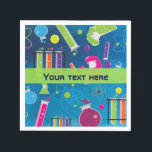 Mad Science Wetenschapper Verjaardagsfeestje Serve Servetten<br><div class="desc">Mad Science Wetenschapper Verjaardagsfeestje Servetten. Aanpassen met elke tekst.</div>