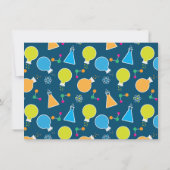 Mad Science Wetenschapper Verjaardagsfeestuitnodig Kaart (Achterkant)