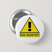 Mad Scientist Badge Ronde Button 5,7 Cm (Voorkant /achterkant)