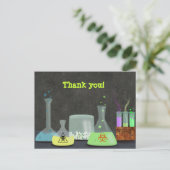 Mad Scientist Bedankt Briefkaart (Staand voorkant)