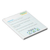 Mad Scientist Birthday Notitieboek Paper Riddle Notitieblok (Schuin)