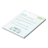 Mad Scientist Birthday Notitieboek Paper Riddle Notitieblok (Linkerzijde)